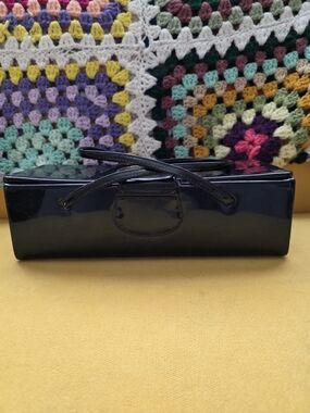 Vintage Black Patent Leather Women’s Handbag